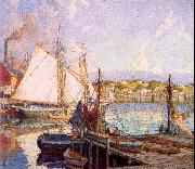 Mulhaupt, Frederick John Summer, Gloucester Harbor china oil painting reproduction